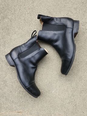 Poppy Barley Black Leather Boots